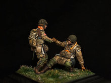 1/35 Scale Resin Figure US Paratroopers 2024 - buy cheap