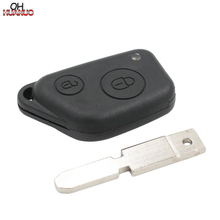 2 Button Remote Key Shell Case Cover for Peugeot 406 306 Fob Uncut 66 Key Blade 2024 - buy cheap