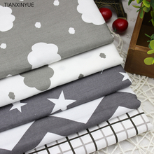 O céu estrelado romântico tecido de pano da tela 5 pces tecido de algodão para costurar a tela de toalha do bebê da matéria têxtil casa dos retalhos 40*50 cm 2024 - compre barato