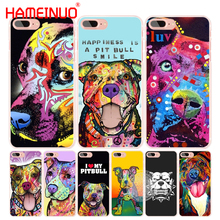 HAMEINUO Pitbull cell phone Cover case for iphone 4 4s 5 5s SE 5c 6 6s 7 8 X plus 2024 - buy cheap