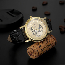 Fashion watch Brand SOXY Men Hollow PU Leather Strap Watches Men Casual Wristwatch Quartz Watch relogio masculino Clock watch 2024 - buy cheap