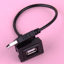 Cigall Car Dashboard montaje a ras USB extensión de macho a hembra Cable adaptador de interfaz apto para Toyota 2024 - compra barato