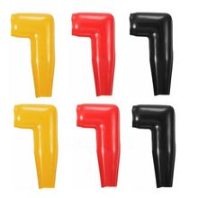 Capa de borracha para cabo de motor elétrico, 6 peças, guincho, capa preta + vermelha + amarela 2024 - compre barato