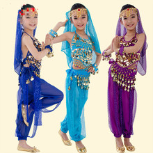 Crianças traje de dança do ventre para a competição Criança Bellydancer Crianças Indiano de Bollywood Trajes de Dança Roupas Vestidos 89 2024 - compre barato