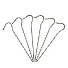 10pcs Titanium Alloy Ti Tent Peg nail Outdoor Camping Accessory Tent Stake Bend Hook Head Diameter 3.0mm x165mm 2024 - buy cheap