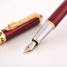 Jinhao1000 caneta tinteiro dragon, caneta tinteiro de luxo, alta qualidade, galvanizada, de metal, para presente, escritório 2024 - compre barato
