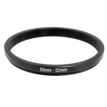 55mm-52mm 55mm to 52mm Black Step Down Ring Adapter for Camera 2024 - buy cheap