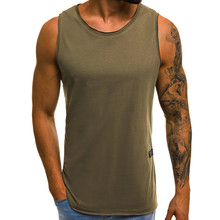 Chaleco informal de verano para hombre, blusa ajustada sin mangas para correr, gimnasio, con personalidad 2024 - compra barato