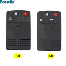 2/3 + botão de pânico cartão inteligente keyless remoto chave caso escudo fob uncut chave para mazda 5 6 CX-7 CX-9 rx8 miata mx5 3/4 botões 2024 - compre barato