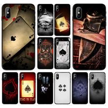 Ace of Spades мягкая термополиуретановая крышка-чехол для Apple iPhone 6 6S 7 8 Plus 5 5S SE X XS MAX XR силиконовые чехлы 2024 - купить недорого