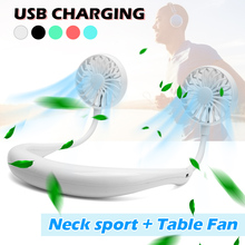 Personal Mini Neck Cooling Fans Electric Fan USB Rechargeable Wearable Portable Neckband Fan 3 Speed Adjustable for Home Office 2024 - buy cheap
