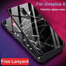 Cases For Oneplus 6 Glass Back Hard Case Oneplus6 Case 1+6 coque one plus6 tempered glass + Soft Silicone Bumper shell 2024 - buy cheap