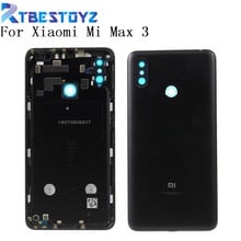 Задняя крышка для задней панели корпуса + объектив для вспышки камеры для Xiaomi Mi Max 3 Max3 2024 - купить недорого