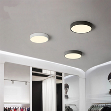 Luminária de teto redonda, estilo nórdico, lâmpada ultrafina minimalista para o quarto, sala de estar, cozinha, casa, varanda 2024 - compre barato