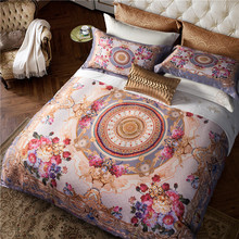 Luxury Bohemia Bedding sets Oriental 4pcs Egyptian Cotton Bed set Duvet cover Bed sheet linen set Pillow cover 40 2024 - buy cheap