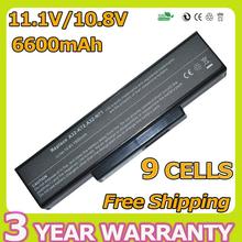Apexway 6600mAh battery for Asus 70-NZY1B1000Z 70-NZYB1000Z  A32-K72  A32-N71 K73J  K73JK  K73S  K73SV  N71  N71J  N71JA 2024 - buy cheap