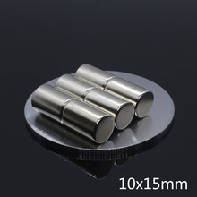 5Pcs 10 x 15 mm N35 NdFeB Super Strong Round Cylinder Neodymium permanent Magnets Craft Rare Earth Powerful magnetic Magnet 2024 - buy cheap