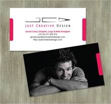 Полноцветная (Двусторонняя) визитная карточка JDCMYK @, бумага с покрытием 300 г/м2, матовая или глянцевая отделка 2024 - купить недорого