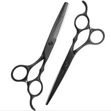 professional japan 440c 6 inch Bamboo hair scissors salon cutting barber makas haircut thinning shears hairdressing scissors set 2024 - buy cheap