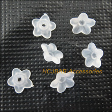 Moda 250 pçs contas de plástico acrílico branco estrela flor espaçador contas extremidade amuletos 9mm 2024 - compre barato