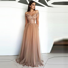 Женское вечернее платье, Длинное Элегантное банкетное платье до пола с аппликацией из бисера, для свадебных торжеств и выпускного вечера 2024 - купить недорого