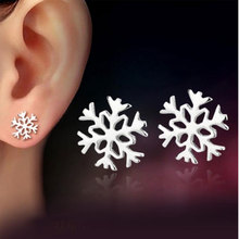 Anenjery 925 sterling silver floco de neve brincos para presente feminino boucle d'oreille oorbellen S-E52 2024 - compre barato