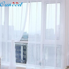 Zero-cortina de tul para puerta y ventana, Color puro, Panel de cortina, cenefas transparentes para bufanda, 2 uds. 2024 - compra barato