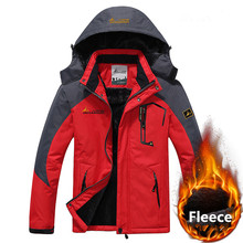 Winter Snow Jacket Men Waterproof Windproof Thick Warm Parka Coats Hooded Plus Size 6XL Military Thermal Fleece Jacket Overcoat 2024 - buy cheap