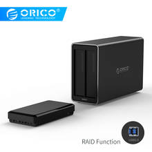 ORICO NS200RU3 2 Bay USB3.0 Hard Drive Dock with Raid Support 20TB storage USB3.0 5Gbps UASP with 12V4A Adapter HDD Enclosure 2024 - buy cheap