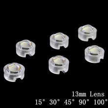 10pcs 13mm mini IR Lens 15 30 45 60 90 100 Degree Needn't Holder For 1W 3W 5W High Power LED Diode Convex Reflector Collimator 2024 - buy cheap