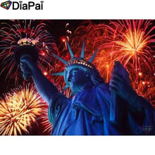 DIAPAI Diamond Painting 5D DIY 100% Full Square/Round Drill "Statue of Liberty" Diamond Embroidery Cross Stitch 3D Decor A24384 2024 - buy cheap