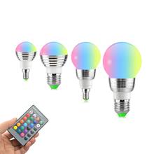 1PCS Color Changing Spotlight LED RGB bulb E14 E27 LED Lamp Bulb  Remote Light with 24 Key Controller For Home Decor lighting 2024 - buy cheap