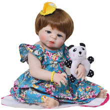 Кукла reborn, 23 дюйма, полностью силиконовая, виниловая, для детей 2024 - купить недорого
