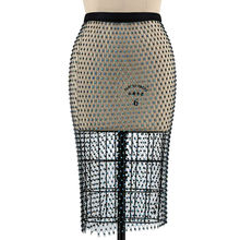 Sexy Women Skirt Black Red White Spring Autumn Bandage Skirts Pencil Plaid Sequined Tassel Sexy Rayon Evening Club Party Skirts 2024 - buy cheap