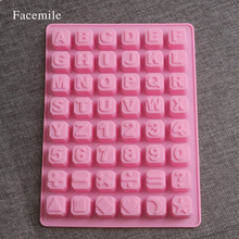 1PCS Letters Shape Silicone Mold Jelly Chocolate Soap Gift Decorating DIY Kitchenware Bakeware 02015 2024 - buy cheap