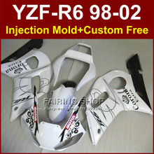 Carenado blanco para YAMAHA E6H, partes de limpieza, kit de carenados YZF R6 98-02 YZF R6 1998 1999 2000 2001, carenado personalizado 7EFE 2024 - compra barato