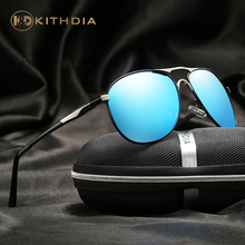 Kithdia óculos de sol com lente espelhada, polarizada para homens e mulheres, masculino, para dirigir, com pacote original # kd8722 2024 - compre barato