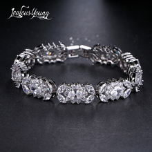 Brand Charm AAA Cubic Zircon Marquise Bracelets for Woman Elegant Wedding Party Birthday Gift Bracelets Bangles 2024 - buy cheap