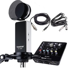 Original Takstar PC-K800 Mic with ICON upod nano sound card for professional studio recording/broadcasting,with audio cables 2024 - buy cheap
