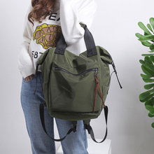 Fashion Nylon Waterproof Backpack Women Large Capacity Schoolbags Casual Solid Color Travel Laptop Backpack Teen Girls Bookbags 2024 - купить недорого
