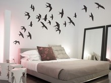 adesivo de parede mural Swallows Vinyl Wall Art Wall Sticker Vinilos Paredes Wall Decals Bedroom wall stickers home decor 104 2024 - buy cheap