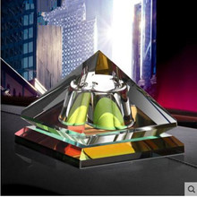Beautiful Egyptian Crystal Pyramid Crafts, Home Office Desktop Decorations, Christmas Birthday Gifts 2024 - buy cheap