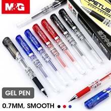 M & G-Bolígrafo de Gel de 0,7mm, bolígrafo de tinta de Gel fino, negro/azul/rojo, suministros escolares de oficina, papelería, escritura 2024 - compra barato