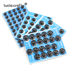 Lucia crafts Black/Silver 10mm/12mm/14mm/16mm Metal Iron Snap Fasteners Press Button Stud sewing Garment Accessories G0607 2024 - buy cheap