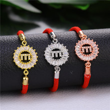 Juya DIY Jewelry 26 Letters Bracelet For Women Men Red Thread Handicraft 26 Alphabet Bracelets Wholesale Handmade Bracelets 2024 - buy cheap