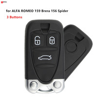 Keyecu-chave inteligente, controle remoto, capa para alfa romeo 159 brera 156 spider, 3 botões 2024 - compre barato