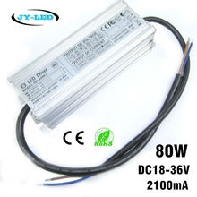 80W LED Power Supply Driver 2100mA DC18-36V 8-10 Serise * 7 Parallel Watperproof Constant Current Aluminum High Power LED Driver 2024 - buy cheap