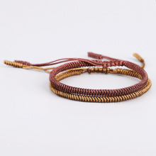 BOEYCJR Colorful Tibetan Buddhism Braided Rope Bangles & Bracelets Fashion Jewelry Handmade Lucky Bracelet for Men Women  2024 - buy cheap