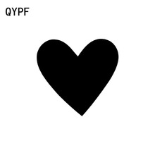 QYPF-calcomanía de vinilo para coche, 15,2 CM x 14,2 CM, corazón de amor, Luv, a la moda, accesorios de decoración, C15-0615 negro/plateado 2024 - compra barato