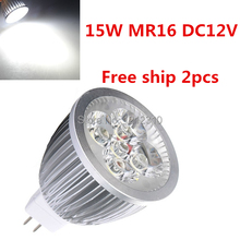 2PCS/LOT Ultra Bright Dimmable MR16 led 12V 15W Bulb MR16 Socket Cree Led Lamp Led Light Led Spotlight CE/RoHS Warm/Cool White 2024 - buy cheap
